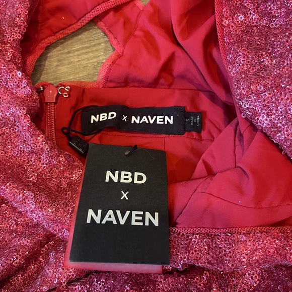 NBD x Naven Stella Romper – Hot Pink Sequin – NWT Size Small - Picture 8 of 16
